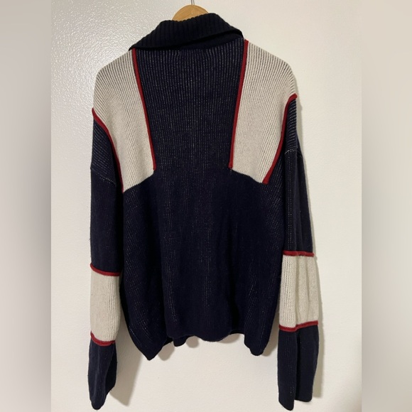 Colorblock Button-Up Sweater - Picture 3 of 3